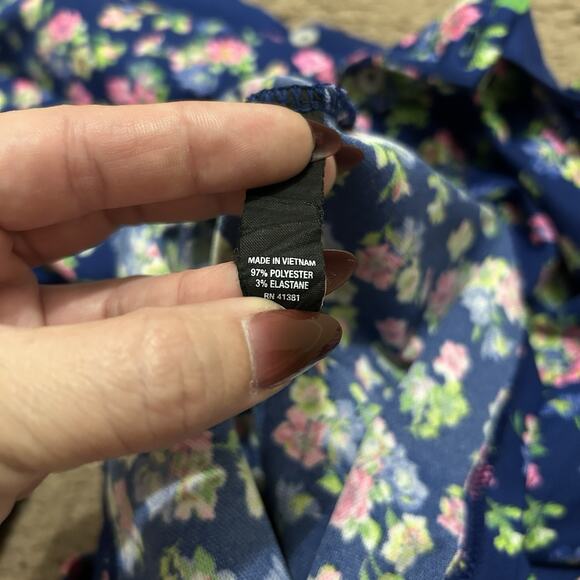 Men's RLX RALPH LAUREN Golf Polo XL BLUE Floral 1890 PCC Golf Logo - Picture 8 of 9